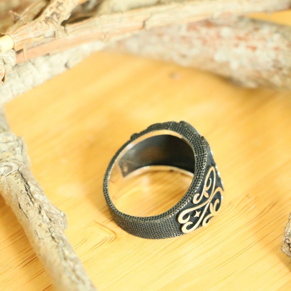 925 Sterling Silver Men's Rings Gift For Him - Picture 7 of 8